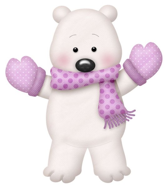 Белый медведь мультяшный