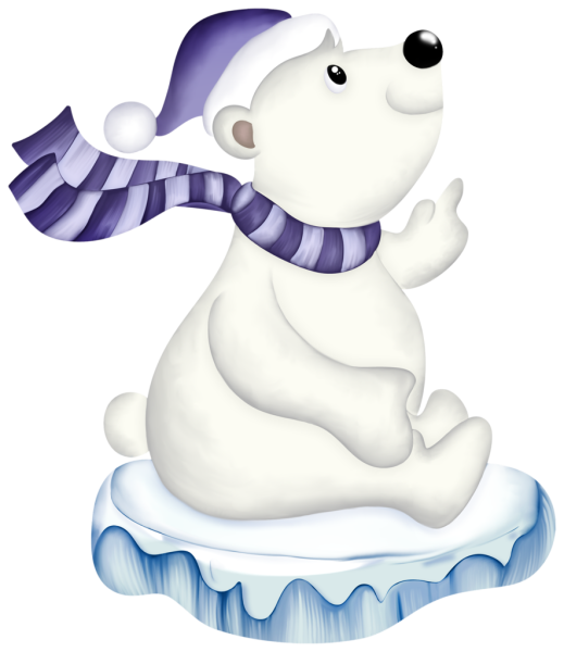 Белый мишка для детей