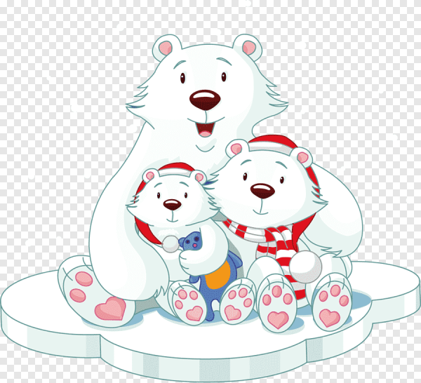 Белый медведь мультяшный