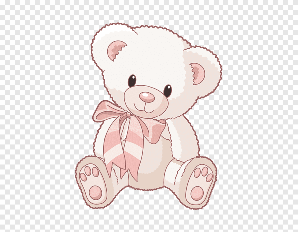 Мишка с бантом рисунок