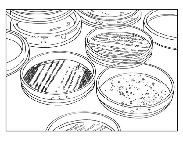 Чашка Петри чертеж