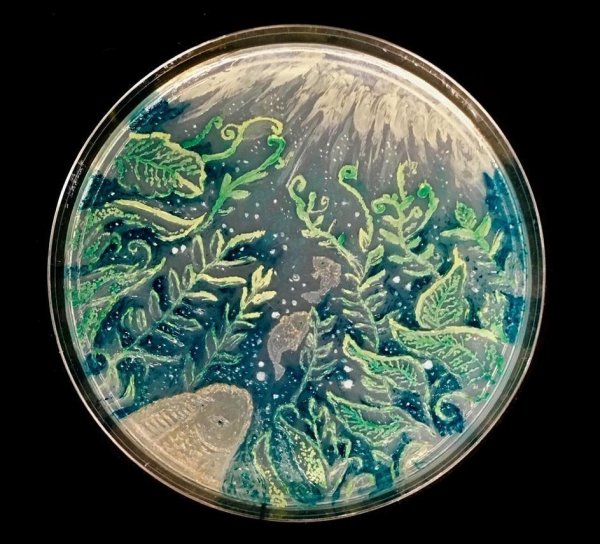 Агар агар в чашке Петри