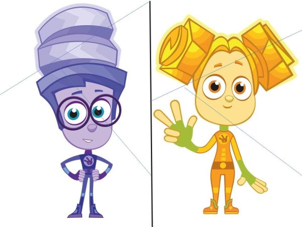 Фиксики Симка и Нолик и Симка