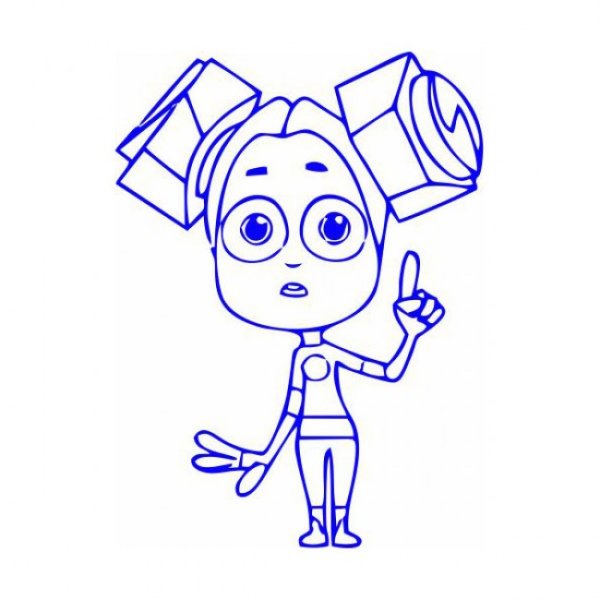 Раскраска Фиксики Файер