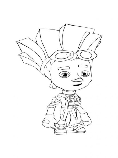 Раскраски для детей 4 года Фиксики Нолик