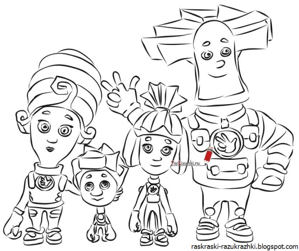 Герои мультика Фиксики шпуля