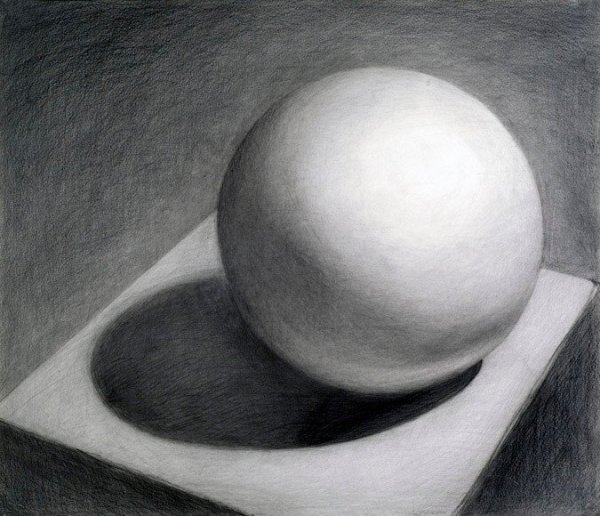 Гипсовый шар для рисования