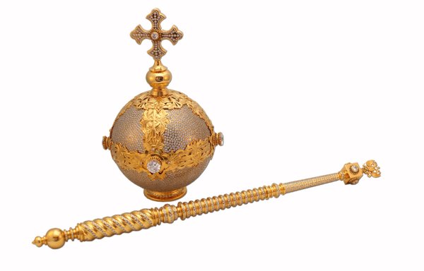 Скипетр и держава вектор