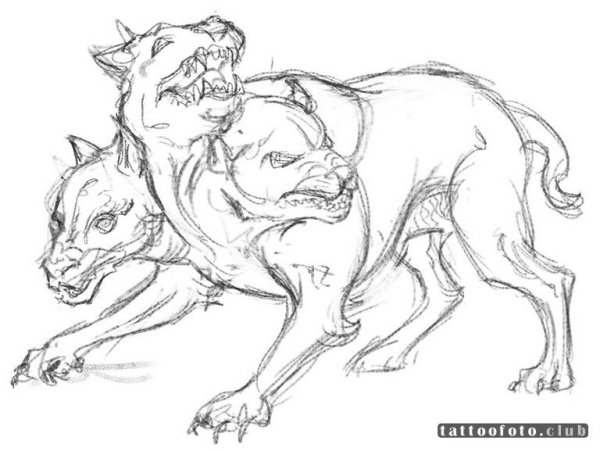 Цербер сбоку