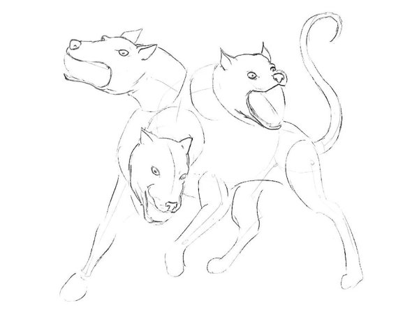 Цербер для срисовки