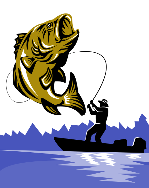 Рыбак иллюстрация