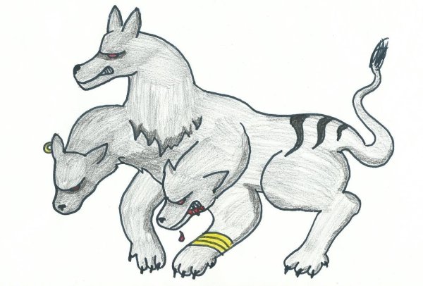 Рисунки Цербера легкие