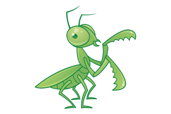 Богомол рисунок