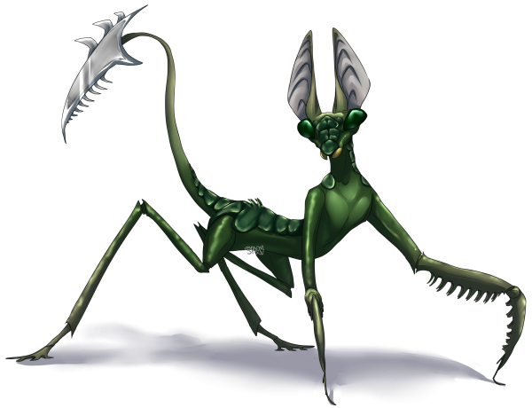Фантастическое насекомое с планеты Ялмез