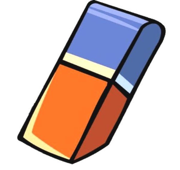 Веселый карандаш на прозрачном фоне