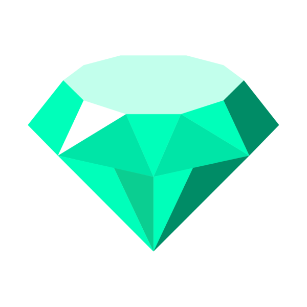 Мультяшные изумруды