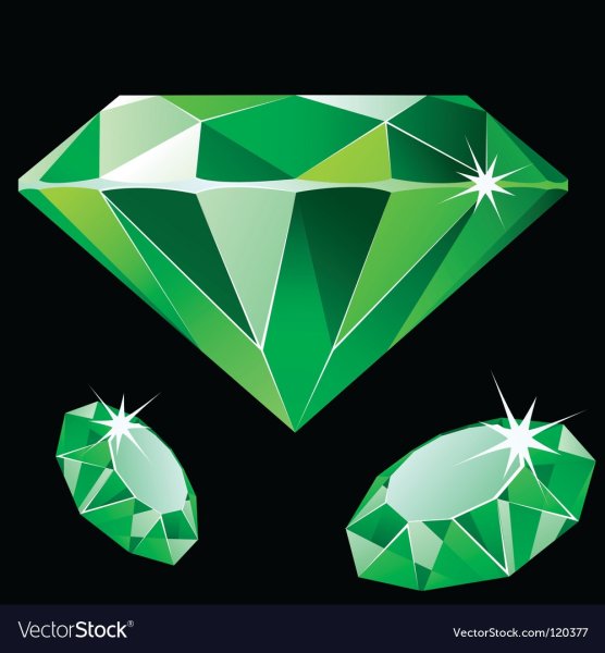 Изумруд карандашом