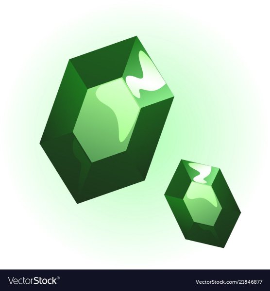 Кристалл зеленый изумруд