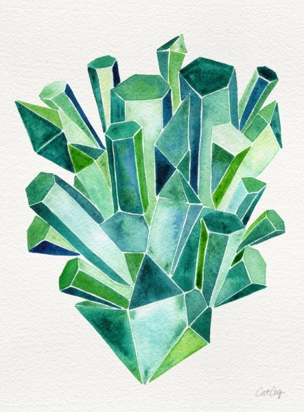 Изумруд мультяшный