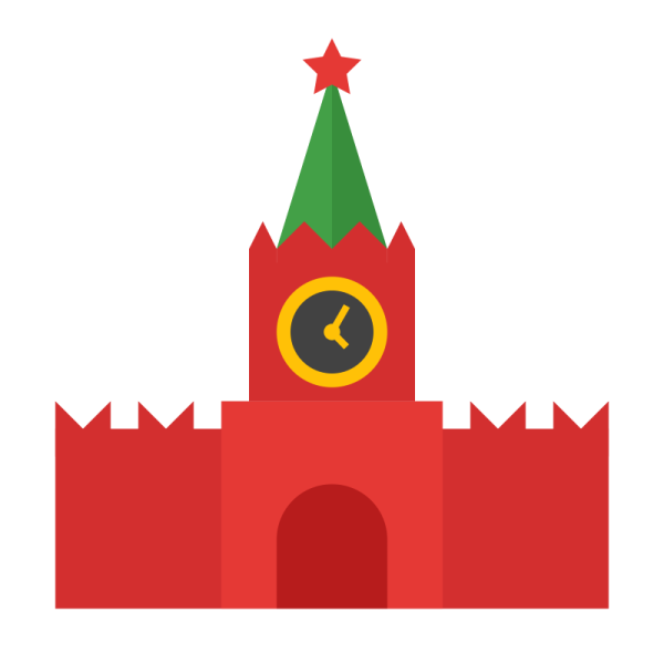 Спасская башня Кремля рисование