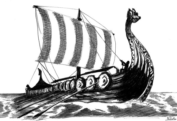 Фенрир и дракар