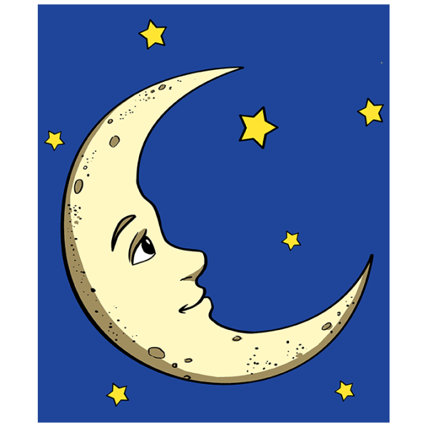 Нарисовать луну