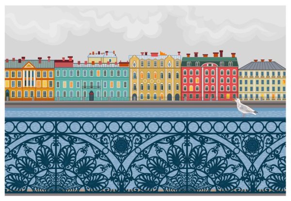 Эрмитаж Санкт-Петербург рисунок