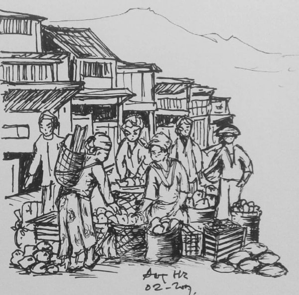 Базар рисунок