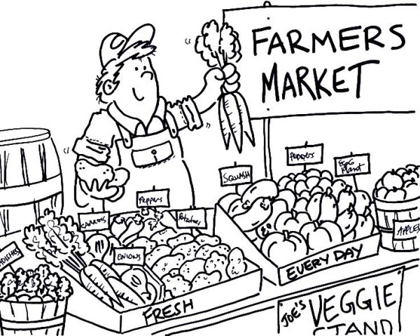 Рынок карандашом