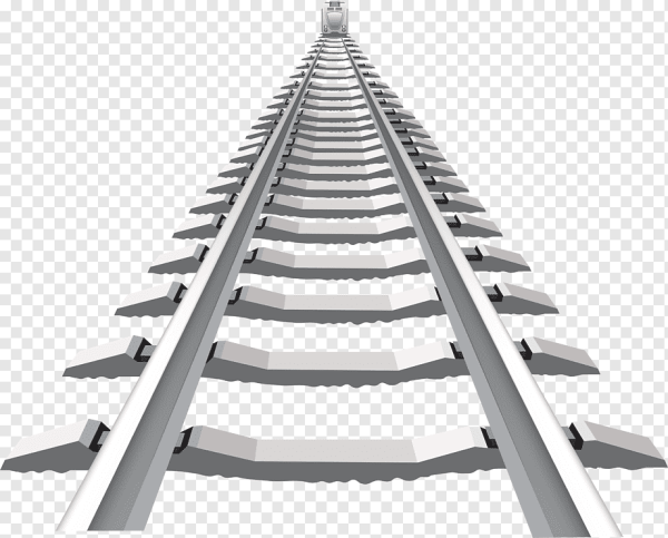 Рельсы на прозрачном фоне