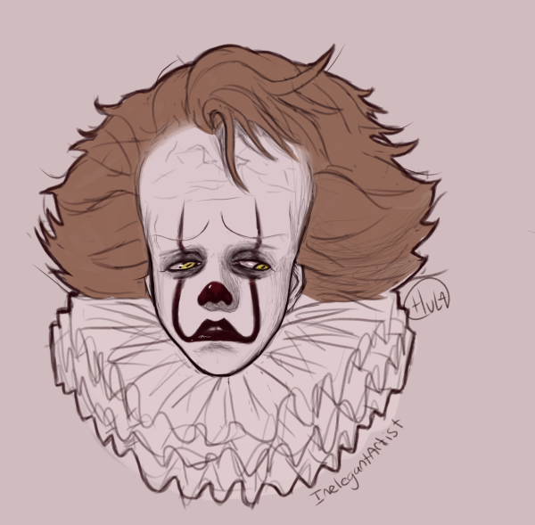 Клоун ПЕННИВАЙЗ раскраска