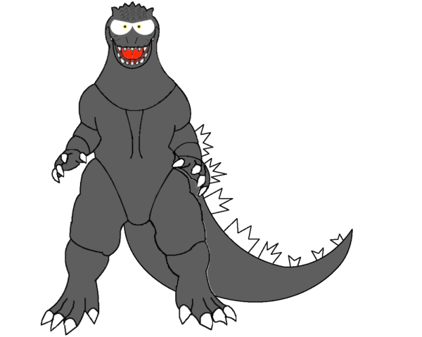 Годзилла нарисовать