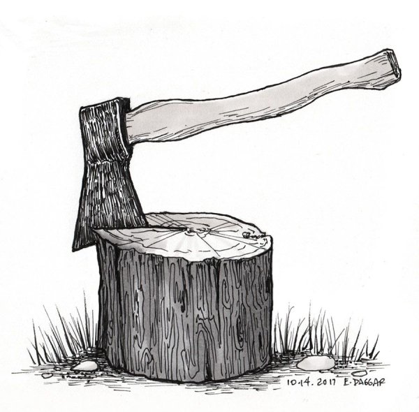 Пенек с топором