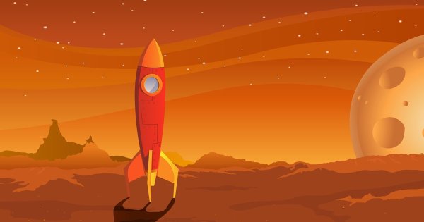 Марс рисунок