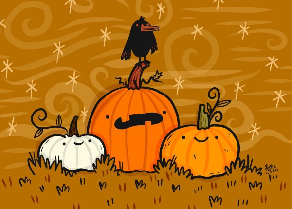 Helloween тыква Illustrator