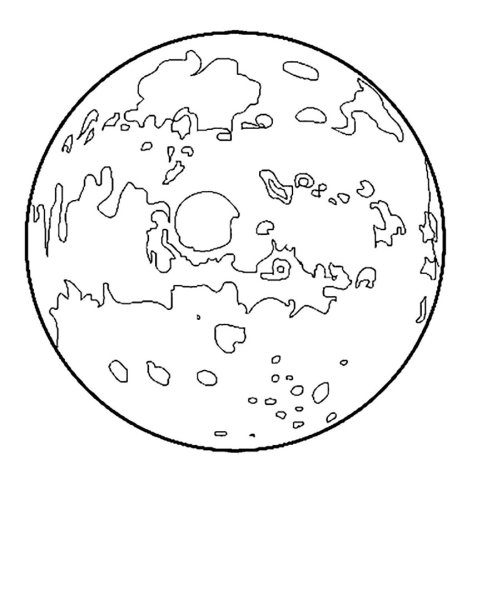 Марс рисунок