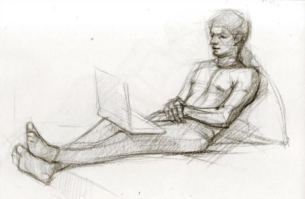 Натура для рисования человек