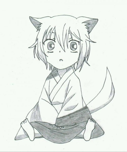 Нарисовать аниме Томоэ
