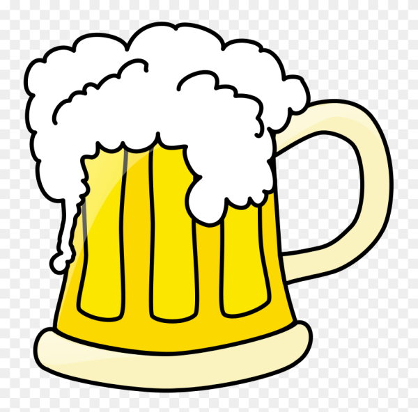 Кружка пива стикер