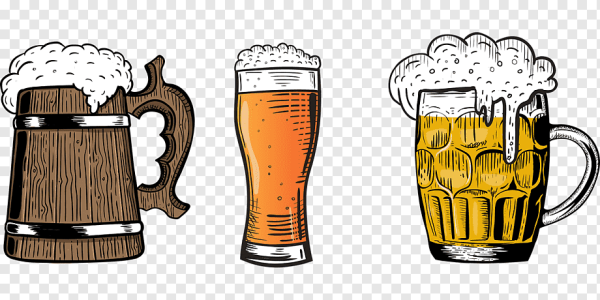 Кружка пива трафарет