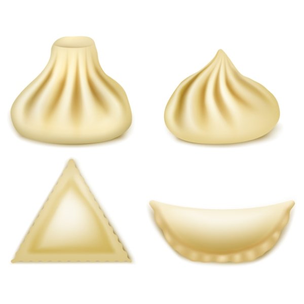 Хинкали нарисованные