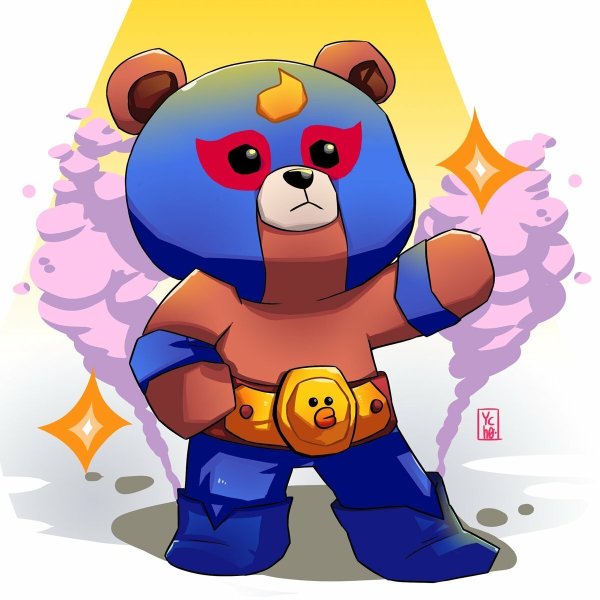 Эль Примо Brawl Stars карандашом