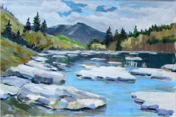 Нарисовать ледоход