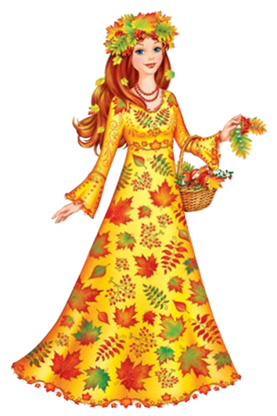 Рисование красавица осень
