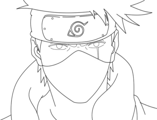 Какаши сенсей черно белый