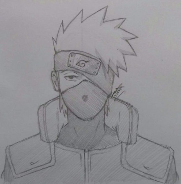Наруто рисование Какаси