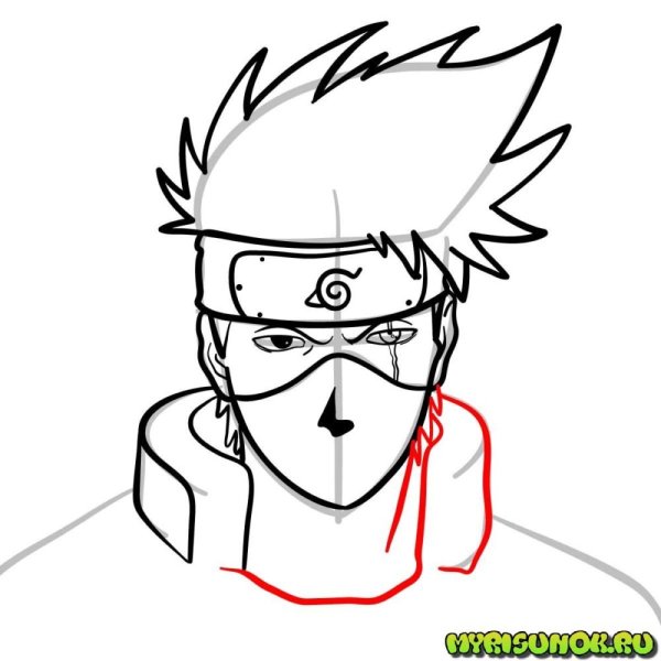 Какаши Хатаке цвет глаз