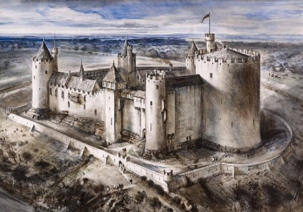 Средневековый Рыцарский замок крепость