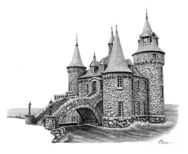 Замок карандашом