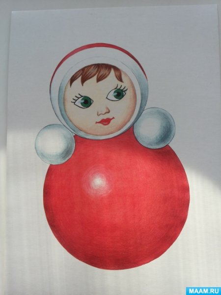 Неваляшка игрушка раскраска